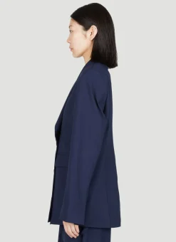 Signature Split Double-Breasted Blazer