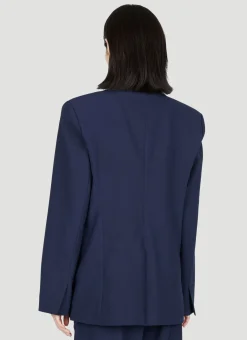 Signature Split Double-Breasted Blazer