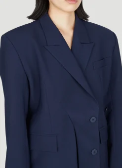 Signature Split Double-Breasted Blazer