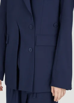 Signature Split Double-Breasted Blazer