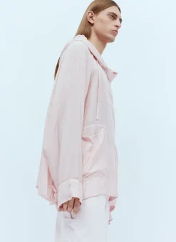 Silk Hooded Shirt