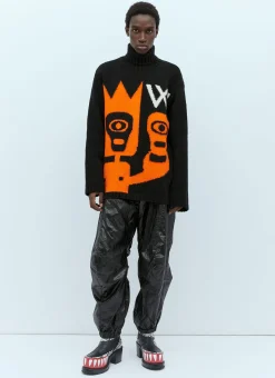 Skull Knit Oversized Sweater