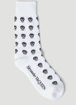Skull Motif Socks