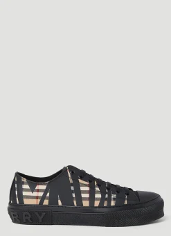 Sliced Check Sneakers
