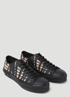 Sliced Check Sneakers