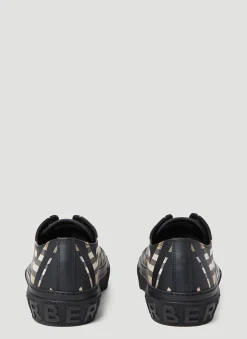 Sliced Check Sneakers
