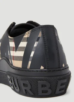 Sliced Check Sneakers
