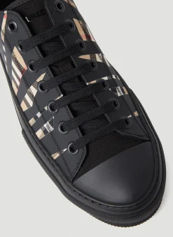 Sliced Check Sneakers