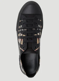 Sliced Check Sneakers