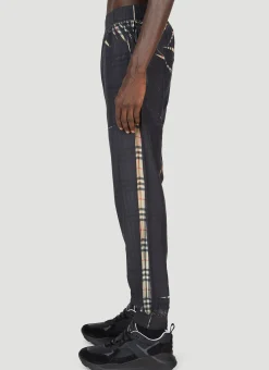 Sliced Check Track Pants