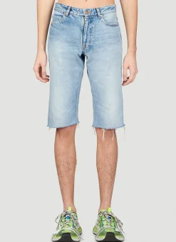 Slim Fit Denim Shorts