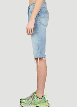 Slim Fit Denim Shorts
