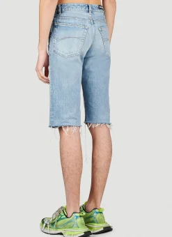 Slim Fit Denim Shorts