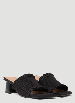 Smock Kitten Heel Mules