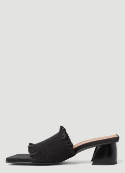 Smock Kitten Heel Mules