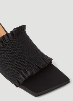 Smock Kitten Heel Mules