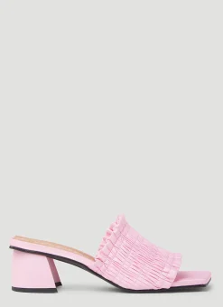 Smock Kitten Heel Mules