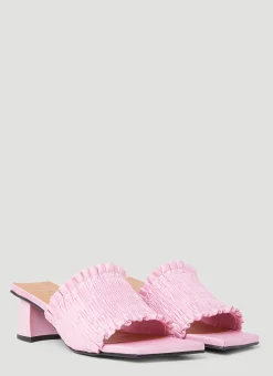 Smock Kitten Heel Mules