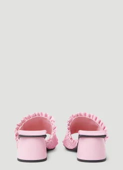 Smock Kitten Heel Mules