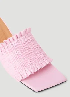 Smock Kitten Heel Mules