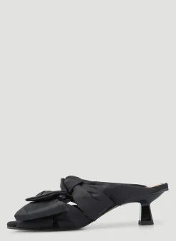Soft Bow Kitten Heel Sandals