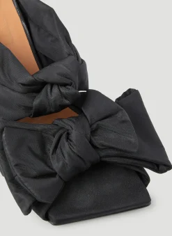 Soft Bow Kitten Heel Sandals