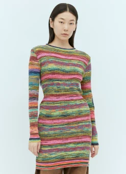Spacedye Problemo Holey Knit Mini Dress
