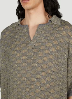 Sphere Knit Polo Shirt