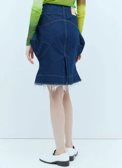 Spiky Denim Skirt