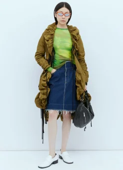 Spiky Denim Skirt