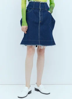 Spiky Denim Skirt