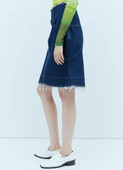 Spiky Denim Skirt