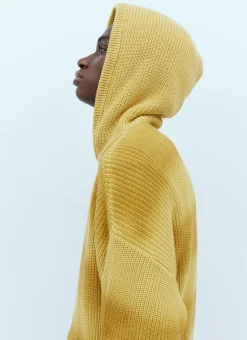 Spray Dyed Hooded Knit Sweater