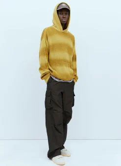 Spray Dyed Hooded Knit Sweater