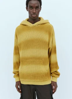 Spray Dyed Hooded Knit Sweater