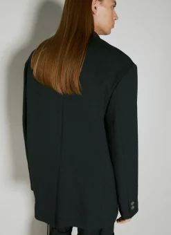 Square Embellished Suit Blazer