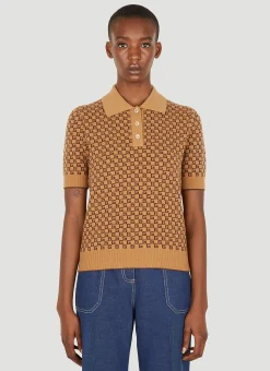 Square G Knit Polo Shirt