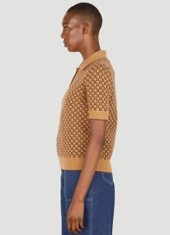 Square G Knit Polo Shirt
