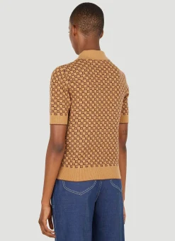 Square G Knit Polo Shirt