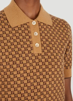 Square G Knit Polo Shirt