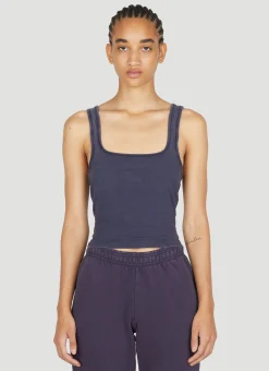 Square Neck Cropped Tank Top