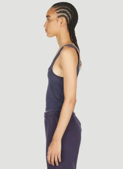 Square Neck Cropped Tank Top