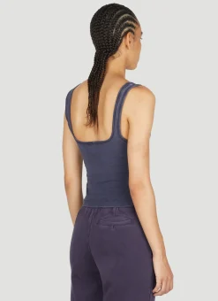 Square Neck Cropped Tank Top