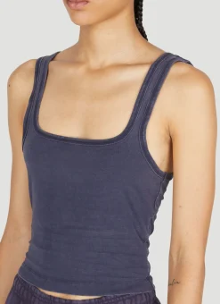 Square Neck Cropped Tank Top