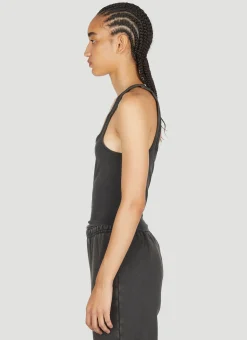 Square Neck Cropped Tank Top