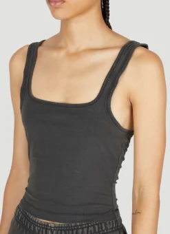 Square Neck Cropped Tank Top