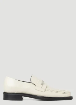 Square Toe Chain Loafers