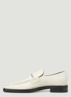 Square Toe Chain Loafers