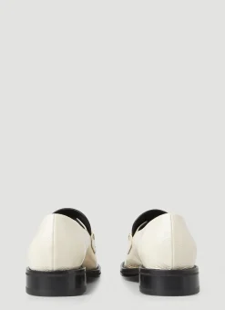 Square Toe Chain Loafers