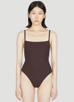 Square-Neck One Piece Swimsuit